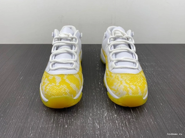 Rep MAX Yellow Low AH7860-107 Air Jordan 11 WMNS Snakeskin 0816